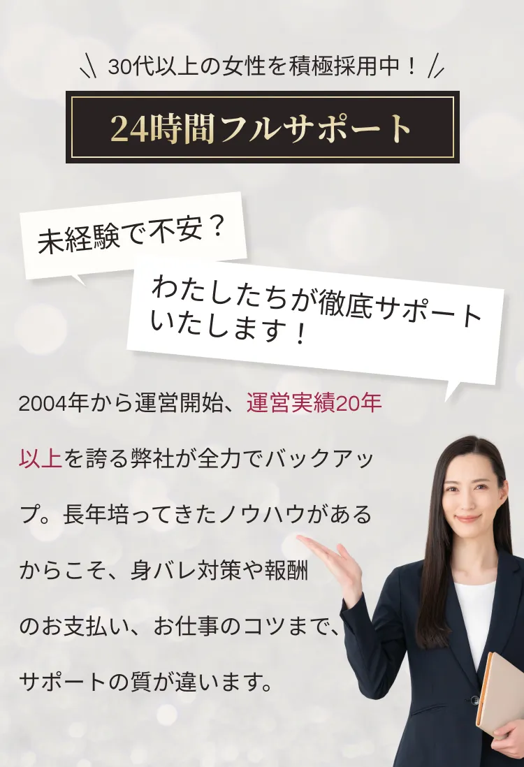24時間フルサポート
